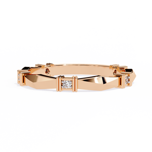 แหวนเพชรทรงกลมแบบคลาสสิก เพชรเลี้ยงในห้องปฏิบัติการ รับรองโดย IGI ทองคำแท้ 14K สำหรับงานแต่งงาน งานหมั้น และวันครบรอบ - Product Image 2