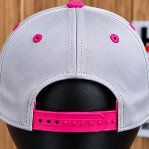 Gorra Snapback Unisex Clásica de Ala Plana con Diseño Moderno Personalizado, 6 Paneles, Blanca y Azul con Logotipo Bordado - Product Image 6