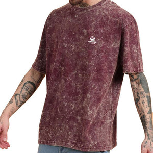 Camisetas de Hombre Personalizables 100% Algodón con Efecto Desgastado, Transpirables, Cuello Redondo, Estilo Urbano - Product Image 2