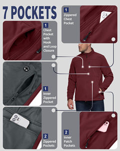 Vornex Industry New Softshell <b>Jacket</b> Stretch Stand Collar Outdoor Warm Outerwear Bulk Supplier Custom Workwear Sourcing Factory - Product Image 4
