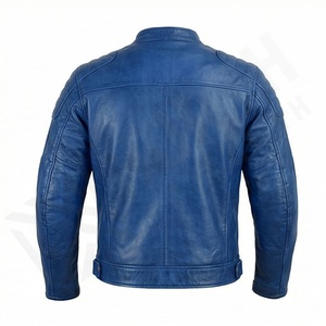 Chaqueta de Motociclista de Piel de Oveja para Hombre, de Alta Calidad, Cuero Genuino, Estilo Casual, para Motociclismo, Protección, Color Personalizado - Product Image 2