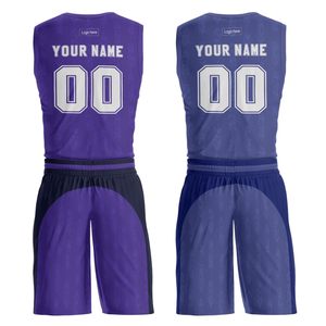 Uniforme de Baloncesto Teamname, Jersey Sublimado sin Mangas con Cuello en V y Pantalones Cortos con Cintura Elástica, Malla Transpirable, Unisex para Adultos - Product Image 2