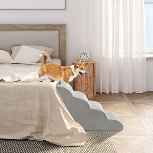 Escalier pour animaux de compagnie à 4 marches pour chats et chiens, accessoire de mobilier haut de gamme - Product Image 5