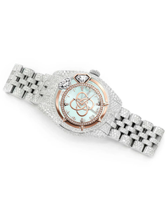 Reloj de Lujo con Diamantes Moissanite, Personalizable con Logotipo OEM ODM, para Hombre, con Incrustaciones Completas de Piedras VVS, Correa de Acero Inoxidable - Product Image 2