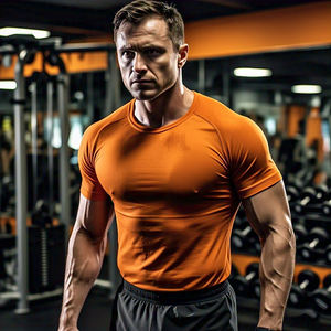 Ropa Deportiva para Hombre, Camiseta de Gimnasio, el Mejor Material, Secado Rápido, Cómoda, Personalizable, Compresión para Entrenamiento, Manga Corta, Transpirable - Product Image 3
