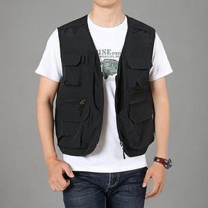 Men's Multi Pocket Fishing <b>Vest</b> Outdoor <b>Utility</b> <b>Vest</b> Premium Tactical Multi Pocket <b>Utility</b> <b>Vest</b> Lightweight Fishing Safari <b>Vest</b> - Product Image 4