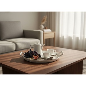 Bandeja de servir ecológica de madera maciza tallada a mano con forma de barco, plato decorativo rústico para nueces y frutos secos, para mesa de café en el hogar. - Product Image 3