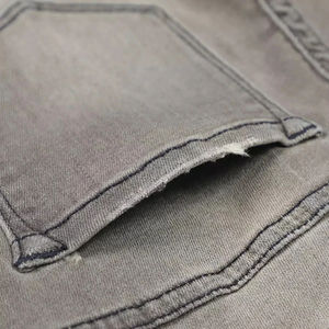 Nouveau Jean Décontracté Homme Tendance Léger à Taille Élastique Coupe Slim Effet Usé 100% Coton – Vente en Gros de Jeans en Denim - Product Image 4