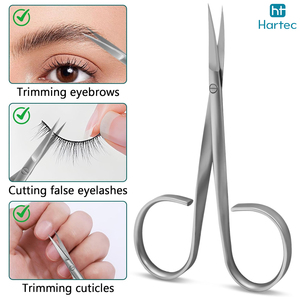 Ciseaux à cuticules de haute précision affûtés à la main, lame incurvée ultra-fine, outils de manucure professionnels pour travaux de précision sur les ongles - Product Image 5