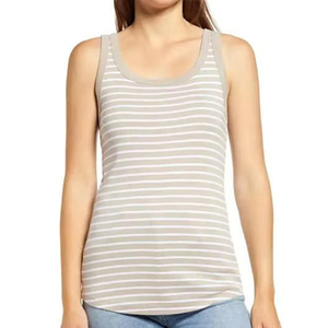 High Quality Custom Women's Plus Size Tank <b>Top</b> Breathable Eco-Friendly Quick Dry Jersey Cotton Solid Pattern Summer Casual Wear - Product Image 1