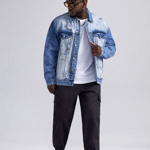 Chaqueta Deportiva de Invierno con Capucha, Estilo Jeans, Algodón/Poliéster/Nailon, Color Personalizado, Logotipo Frontal, Mangas Largas, Estilo Vintage, Servicio OEM, Talla Adulto - Product Image 5