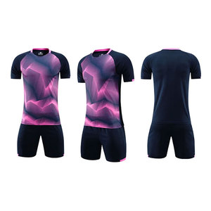 Uniformes de Fútbol Transpirables de Manga Corta 100% Poliéster, Camisetas de Fútbol al por Mayor para Entrenamiento, Personalizables - Product Image 1