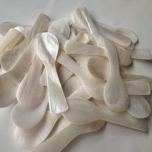 Cuchara Clásica de Nácar para Servir Alimentos, Hecha a Mano, de Perla Natural, Lista para Regalo, de Vietnam - Product Image 1