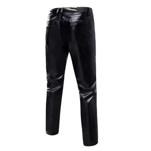 Pantalon de moto ample respirant en cuir véritable côtelé pour homme SW GROUP SW-98, style streetwear décontracté, fermeture éclair, automne - Product Image 2