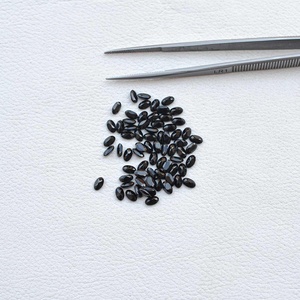 Piedras Preciosas Sueltas de Espinela Negra Natural de 3x4 mm, Corte Ovalado, Calibradas, Facetadas, para la Fabricación de Joyas de Plata, Envío Rápido - Product Image 2