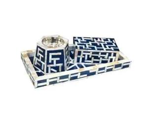 Handmade Luxury Floral Bone Inlay <b>Incense</b> Burner Modern Metal Wood Candle Stand Resin <b>Incense</b> Bakhoor Holder - Product Image 1