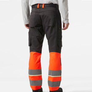 Unisex Heavy Duty Cotton Breathable <b>Waterproof</b> <b>Work</b> Pants Industrial Safety Trousers Hi-Vis Reflective Strips Custom Workwear - Product Image 3