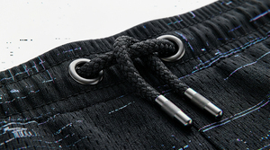 Shorts en maille unie sur mesure pour hommes, style tendance, haute qualité, respirants, imperméables, impression écologique, poches latérales - Product Image 5