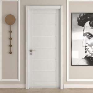 Puerta Interior Moderna 3D de Alta Calidad para Apartamento, Apertura Lateral, Resistente a la Humedad, Anti-fisuras, Retención de Color Perfecta, Madera MDF - Product Image 1