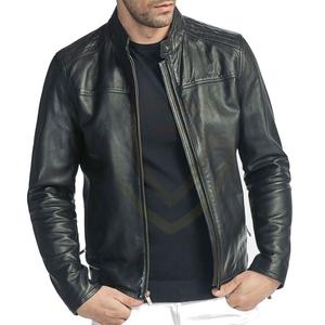 เสื้อแจ็คเก็ตหนังแกะแท้บุผ้าสำหรับผู้ชาย ราคาประหยัด ผลิตในปากีสถาน สไตล์ลำลอง - Product Image 1