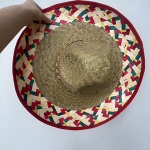 Sombrero Mexicano Unisex Bordado con Hierba Natural para Adultos, Venta al por Mayor, Stock a Granel para Compradores de Artículos de Playa, Fiestas, Verano y Viajes - Product Image 5