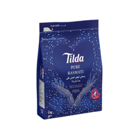 Riz Basmati Tilda de qualité supérieure, riz parfumé au jasmin, sans gluten, 10 kg, 5 kg