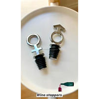 Ensemble de bouchons de vin en acier inoxydable avec dessus en bois Nouveau bouchon de bouteille de champagne de bière préféré Style unique Bouchons amovibles faciles