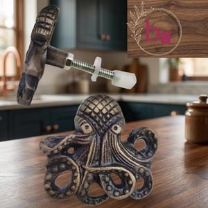 Tirador de Mueble Moderno de Hierro Fundido con Forma de Pulpo para Hogar, Oficina y Sala de Estar, Manija Duradera para Cajones de Cocina - Product Image 1