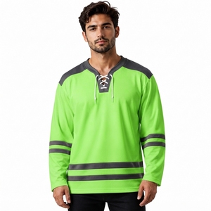 Jersey de Hockey sobre Hielo Personalizado, Fabricante de Ropa de Hockey con Etiqueta Privada OEM ODM, Proveedor Directo de Fábrica al por Mayor, 100% Poliéster - Product Image 1