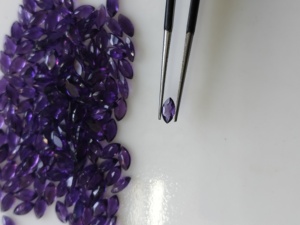 Ametista natural africana de 6x3 mm, corte marquesa, de la mejor calidad, color púrpura intenso, piedra preciosa suelta para la fabricación de joyas. - Product Image 2