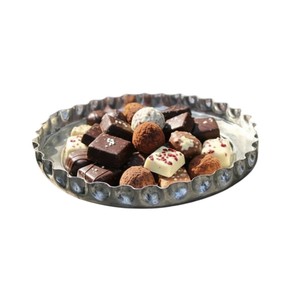 Attractive Design Table Decorative Chocolate Serving Tray Finest Quality <b>Large</b> Silver Metal Chocolate Tray Dessert Display - Product Image 5