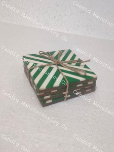 <b>Coaster</b> Manufacturer India Handmade Eco-Friendly <b>Heat</b> Resistant Bone Inlay Mother Pearl Resin Customizable Color Logo Tableware - Product Image 3