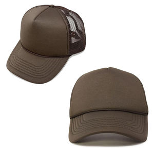 Kivotech High Quality 5 Panel Embroidery <b>Flat</b> Brim Trucker <b>Hat</b> Snap-back Unisex Fitted Baseball <b>Hat</b> Dot 100% Cotton - Product Image 6