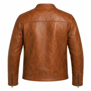 Veste en cuir pour homme de qualité supérieure, élégante et stylée, coupe classique, style automne - Product Image 2