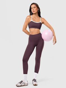 Leggings de sport taille haute pour femmes, leggings de compression, soutien-gorge de sport rembourré, séchage rapide, respirant, yoga, gym, entraînement - Product Image 2