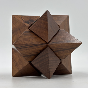 Casse-tête en bois fait main |   Jeu de puzzle en cubes imbriqués en bois de rose indien |   Cadeau de jeu éducatif pour l'entraînement cérébral - Product Image 6