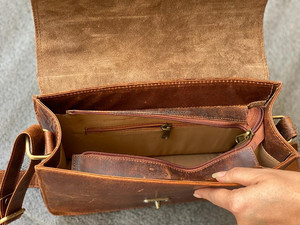 Nuevo diseño, bolso de cuero genuino, bandolera, bolso hecho a mano, gran oferta, elegante bolso de hombro para mujer - Product Image 6