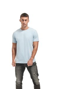 เสื้อยืดคอกลมพรีเมียมสำหรับผู้ชาย ผ้าฝ้ายนุ่ม สวมใส่สบาย ไซส์ S-4XL รับผลิตแบบ OEM ขายส่ง - Product Image 4