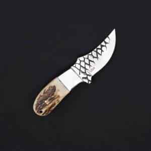 Cuchillo de Desollado de Acero Inoxidable Premium DIY OEM, Hoja Afilada, Diseño de Espiga Completa, Agarre Ergonómico para Caza, Camping y Actividades al Aire Libre - Product Image 2