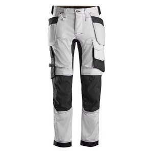 Pantalon de travail robuste pour homme, pantalon de travail multi-poches, pantalon de travail de construction, pantalon utilitaire à genoux renforcés pour les ouvriers du bâtiment - Product Image 1