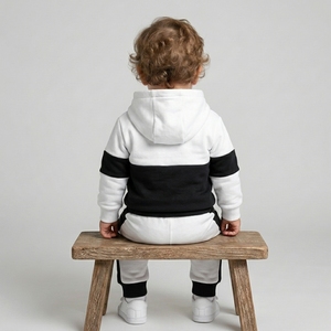 Ensemble de survêtement hiver épais 2 pièces pour enfants garçons, respirant en molleton bouclette épaisse - Product Image 4