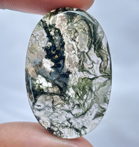Cabujones de Ágata Musgosa Natural de Alta Calidad, Mezcla de Formas y Tamaños, Lote al Por Mayor, Precio Más Bajo, Ágata Suelta para Joyería - Product Image 3