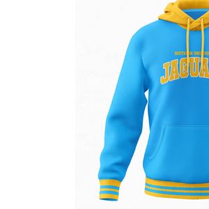 Blue Gold Sororities Custom Printed Pull-Overs <b>Hoodies</b> 100% Cotton 340g Anti-shrink University Logo Print Knitted Sweatshirt - Product Image 6