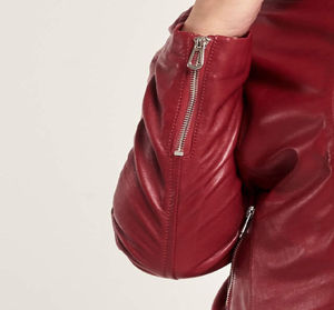 <b>SMART</b> SHINE ENTERPRISES <b>Women</b> Premium Genuine Leather <b>Jacket</b> Soft Supple Lightweight Breathable Quick Dry Classic Tailored - Product Image 5