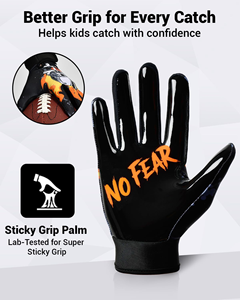 ถุงมือรับบอลอเมริกันฟุตบอล Pro Grip คุณภาพสูง ฝ่ามือเหนียวแน่น สีและโลโก้ปรับแต่งได้ น้ำหนักเบา - Product Image 2