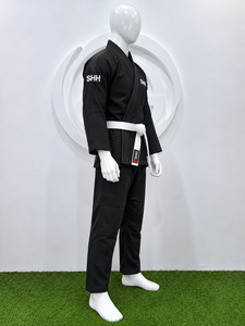 Uniforme de Jiu Jitsu Brasileño Personalizado Negro para Adultos, Kimono con Pantalones, Cinturón Blanco Reforzado, Ropa de Entrenamiento de Artes Marciales - Product Image 5