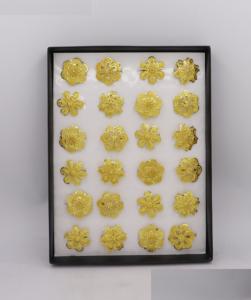 Anillos de dedo Dubai indio árabe chapado en oro clásico étnico dorado anillos de dedo de gran tamaño ajustable - Product Image 6