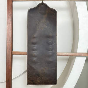 Porte-écharpe en cuir de vachette façonné à la main avec anneaux métalliques, motif floral, support pour chiffon, design durable pour style cowboy et cowgirl - Product Image 6