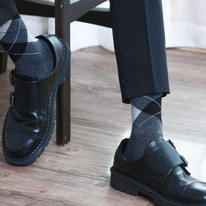 Made in Korea Men's Modern Dress Crew <b>Socks</b> 5 Pairs Set K14. - Product Image 4
