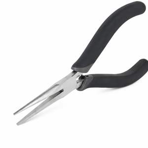 Alicates de Punta Larga (Mordazas Lisas), Mini Alicates de Punta Larga con Mango Ergonómico, Acero Inoxidable, Ligeros, para Joyería - Product Image 1